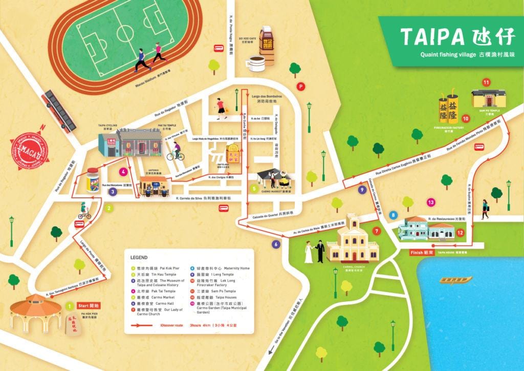 નકશો taipa ગામ નકશો