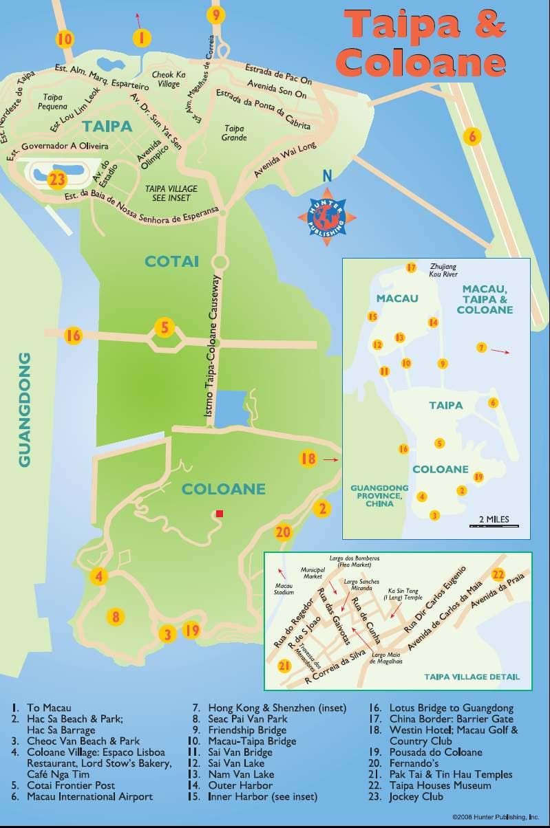 taipa મકાઉ નકશો